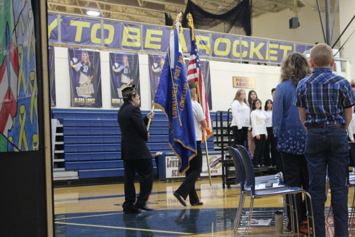 Mrs. Sanders Moving Through Her Veterans Day Speech